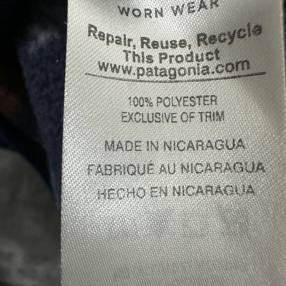 Patagonia Synchilla Snap-T Fleece Native Blue Thunderbird Turtle Tribal XS - Picture 12 of 12